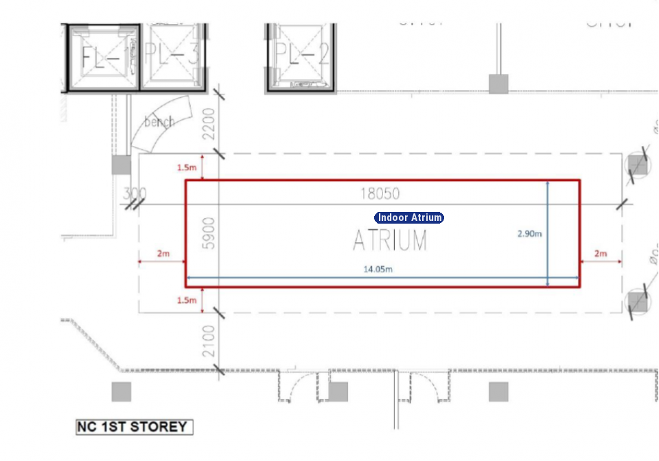 Canberra Plaza L1 Indoor Atrium